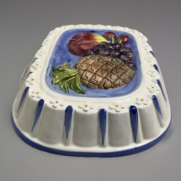 Vintage Sigma the Tastesetter Fruit Wall Plaque 3D Ceramic 12x9 Fruit Themed - Picture 4 of 7